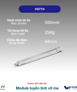VGTY4 Module truyền động tuyến tính vít me Dòng VGTY (Mô-đun xi lanh điện tích hợp)
