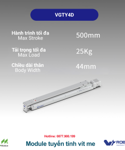 VGTYD4 Module truyền động tuyến tính vít me Dòng VGTYD (Mỏng nhẹ, Lực đẩy cao)