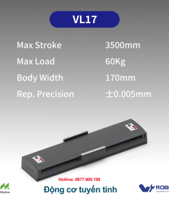 VL17 Động cơ tuyến tính Dòng VL (Bộ truyền động động cơ tuyến tính bán kín)