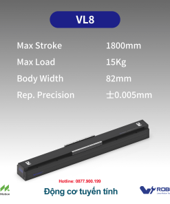 VL8 Động cơ tuyến tính Dòng VL (Bộ truyền động động cơ tuyến tính bán kín)