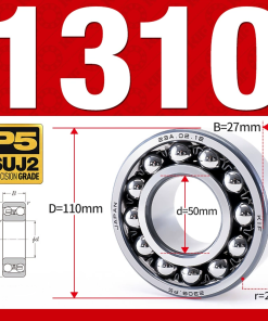 Vòng bi - bạc đạn tự lựa 1310K (Lỗ côn - 50*110*27 mm)