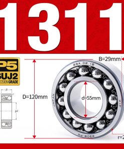 Vòng bi - bạc đạn tự lựa 1311K (Lỗ côn - 55*120*29 mm)