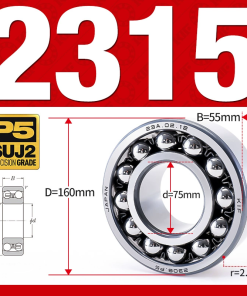 Vòng bi - bạc đạn tự lựa 2319 (Bi cầu - 2 dãy - 95*200*67 mm)