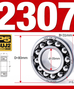 Vòng bi - bạc đạn tự lựa 2307 (Bi cầu - 2 dãy - 35*80*31 mm)