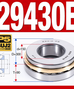 Vòng bi đĩa bay chặn trục - bạc đạn cà na chặn trục 29430E (lồng cách bi Thép -  150*300*90 mm)