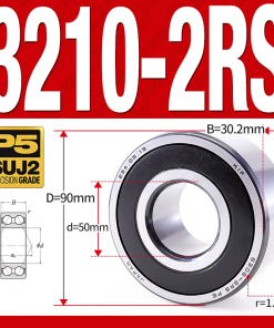 Vòng bi - bạc đạn 3210-2RS  (Phớt cao su -  50*90*30.2 mm)