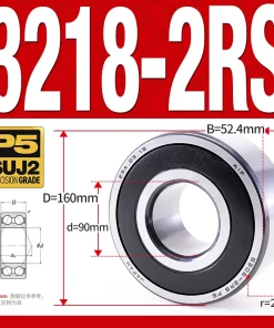 Vòng bi - bạc đạn 3218-2RS  (Phớt cao su - 90*160*52,4 mm)