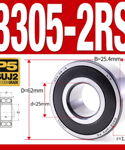 Vòng bi - bạc đạn 3305-2RS  (Phớt cao su - 25*62*25.4 mm)