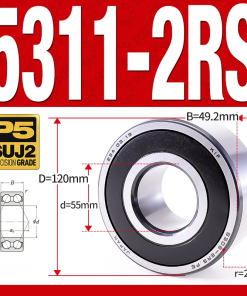 Vòng bi - bạc đạn 5311-2RS  (Phớt cao su - 55*120*49,2 mm)