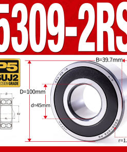 Vòng bi - bạc đạn 5309-2RS  (Phớt cao su - 45*100*39,7 mm)