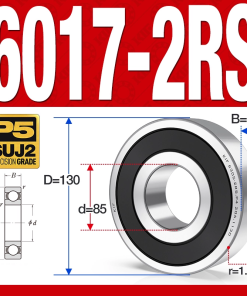 Vòng bi - bạc đạn 6017-2RS  (Phớt cao su - 85*130*22 mm)