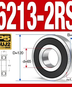 Vòng bi - bạc đạn 6213-2RS (Phớt kim loại - 65*120*23 mm)