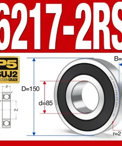 Vòng bi - bạc đạn 6217-2RS (Phớt kim loại - 85*150*28 mm)