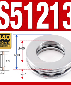 Vòng bi - bạc đạn S51213 (Chặn trục - Inox440C - 5*100*27 mm)