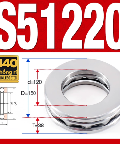 Vòng bi - bạc đạn S51220 (Chặn trục - Inox440C - 100*150*38 mm)