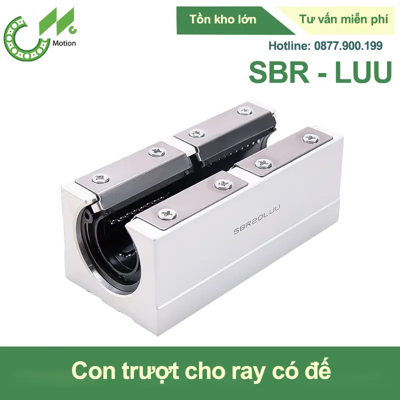 Con trượt tròn có đế thân dài SBR-LUU Con trượt tròn có đế thân dài SBR-LUU