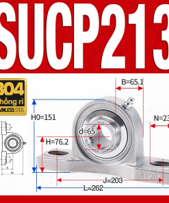 Gối đỡ vòng bi SUCP213 (Inox 304 - Đường kính trong 65 mm)