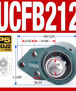 Gối đỡ vòng bi UCFB212 (Mỏng nhẹ - Đường kính trong 60 mm)