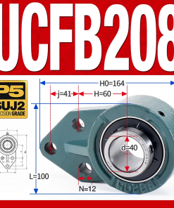 Gối đỡ vòng bi UCFB208 (Mỏng nhẹ - Đường kính trong 40 mm)