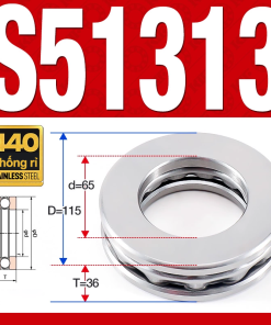 Vòng bi - bạc đạn SS51313 (Chặn trục - Inox 304 - 65*115*36 mm)