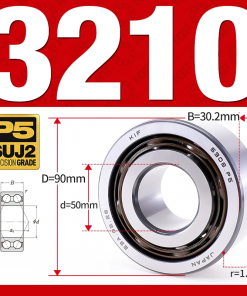 Vòng bi - bạc đạn 3210 (Không phớt -  50*90*30.2 mm)