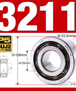 Vòng bi - bạc đạn 3211 (Không phớt - 55*100*33,3 mm)