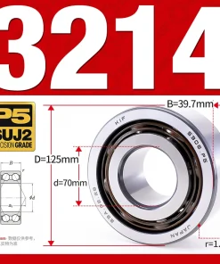 Vòng bi - bạc đạn 3214 (Không phớt - 70*125*39,7 mm)