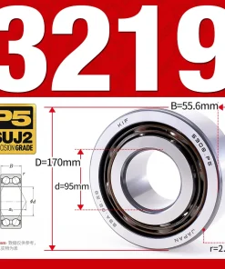 Vòng bi - bạc đạn 3219 (Không phớt - 95*170*55,6 mm)