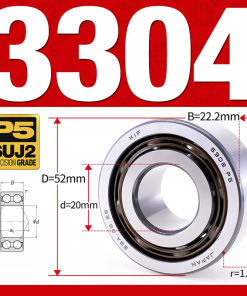 Vòng bi - bạc đạn 3304 (Không phớt - 20*52*22.2 mm)