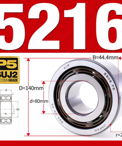 Vòng bi - bạc đạn 5216 (Không phớt - 80*140*44,4 mm)