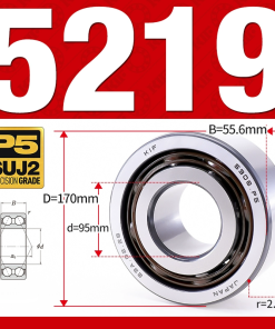 Vòng bi - bạc đạn 5219 (Không phớt - 95*170*55,6 mm)