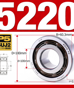 Vòng bi - bạc đạn 5220 (Không phớt - 100*180*60,3 mm)