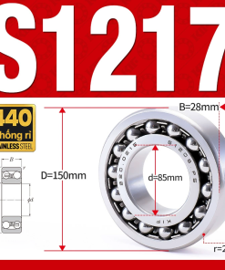 Vòng bi - bạc đạn tự lựa S1217 (Chống ăn mòn - Inox 404C -  85*150*28 mm)