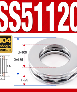 Vòng bi - bạc đạn SS51120 (Chặn trục - Inox 304 - 100*135*25 mm)