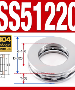 Vòng bi - bạc đạn SS51220 (Chặn trục - Inox 304 - 100*150*38 mm)