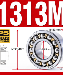 Vòng bi - bạc đạn tự lựa 1313M (Chịu nhiệt - vòng cách bi Đồng - 65*140*33 mm)