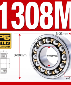 Vòng bi - bạc đạn tự lựa 1308M (Chịu nhiệt - vòng cách bi Đồng - 40*90*23 mm)