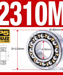 Vòng bi - bạc đạn tự lựa 2310M (Chịu nhiệt - vòng cách bi Đồng - 50*110*40 mm)