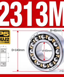 Vòng bi - bạc đạn tự lựa 2313M (Chịu nhiệt - vòng cách bi Đồng - 65*140*48 mm)