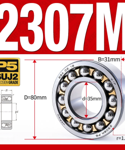 Vòng bi - bạc đạn tự lựa 2307M (Chịu nhiệt - vòng cách bi Đồng - 35*80*31 mm)