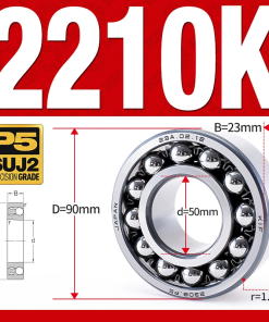 Vòng bi - bạc đạn tự lựa 2210K (Lỗ côn - 50*90*23 mm)