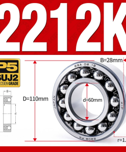 Vòng bi - bạc đạn tự lựa 2212K (Lỗ côn - 60*110*28 mm)