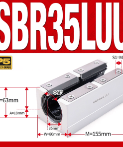 Con trượt tròn có đế thân dài SBR35LUU (Bi trượt tròn có đế)