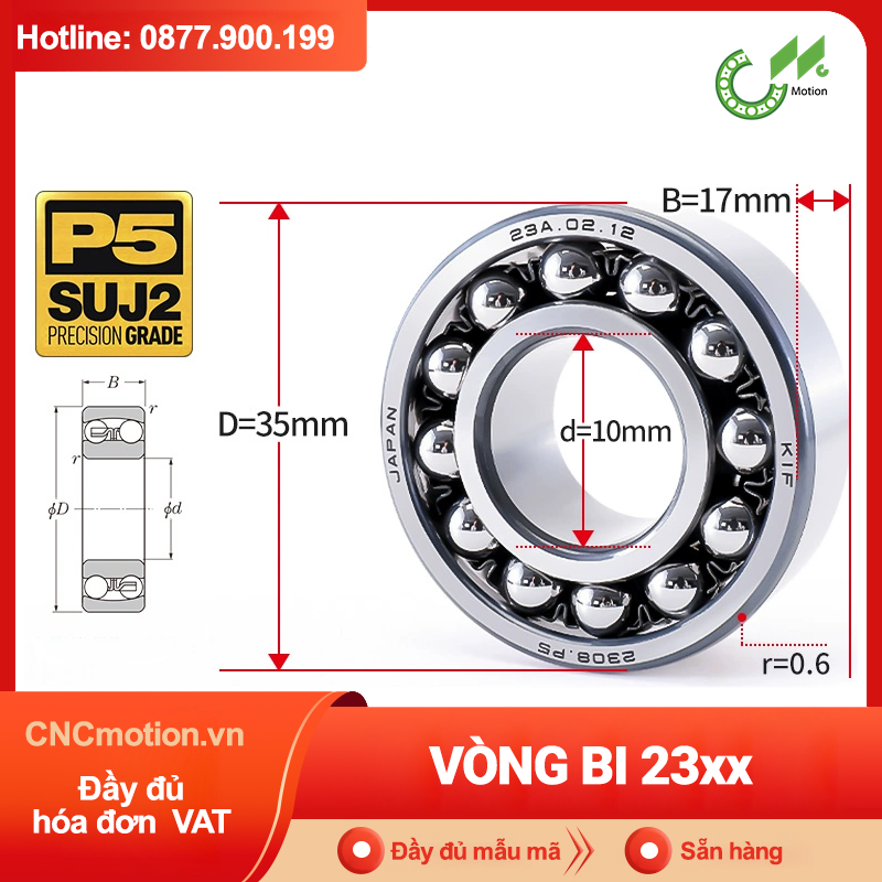 Vòng bi tự lựa 23xx