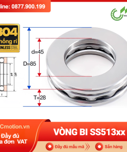 Vòng bi - bạc đạn Inox SS513xx