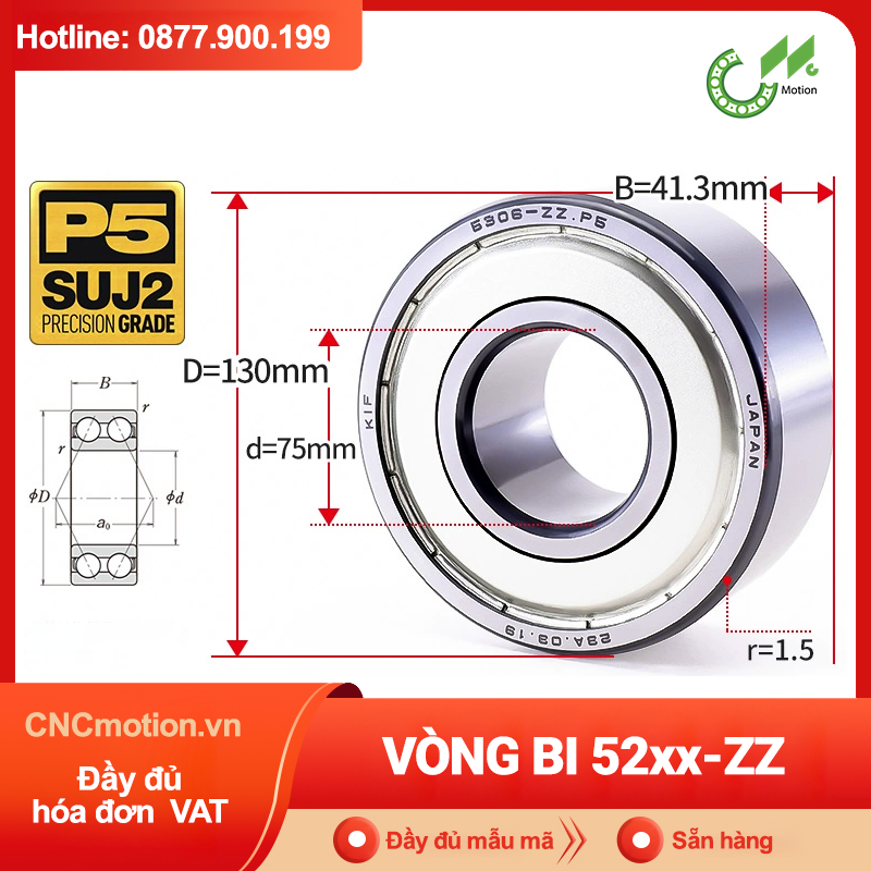 Vòng bi tự lựa -52xx-ZZ