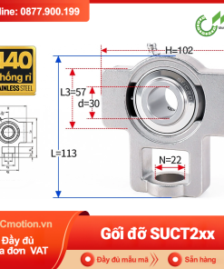 Gối đỡ vòng bi Inox 440C SUCT 2xx
