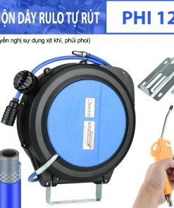 Cuộn dây Rulo khí nén tự rút Phi 12, 10-15-20-25-30m